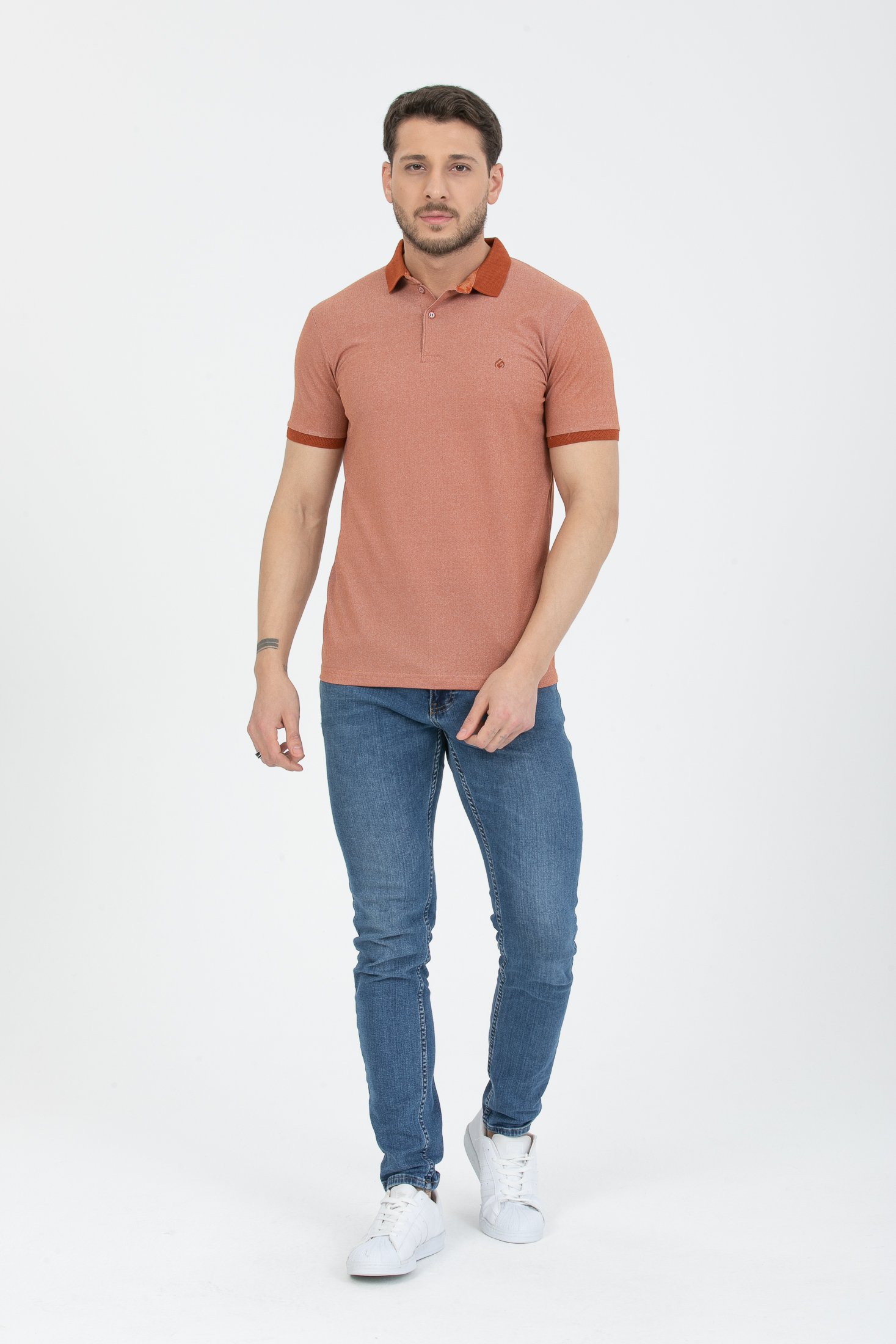 Lfc 2001 Model Kiremit Polo Yaka Logolu T-Shirt