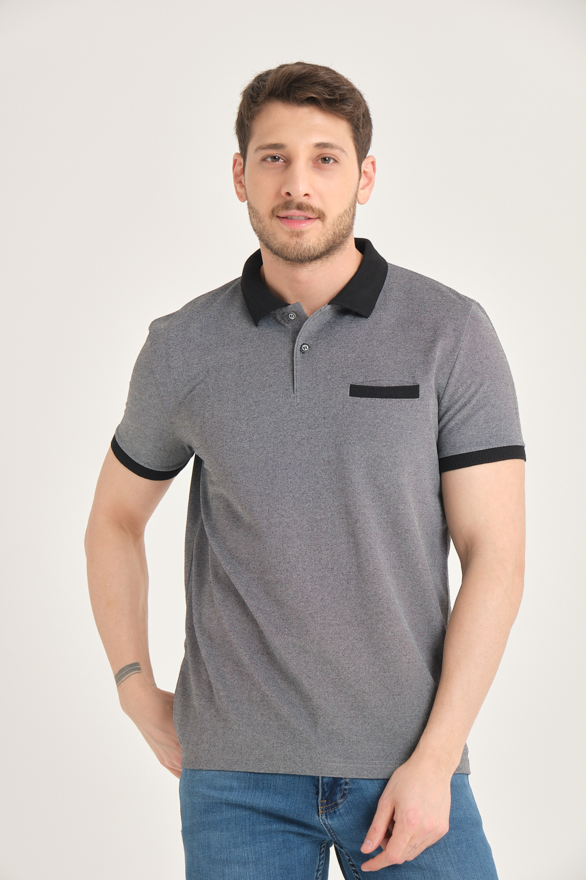 LFC 2013 Model Siyah Polo Yaka Cepli T-shirt