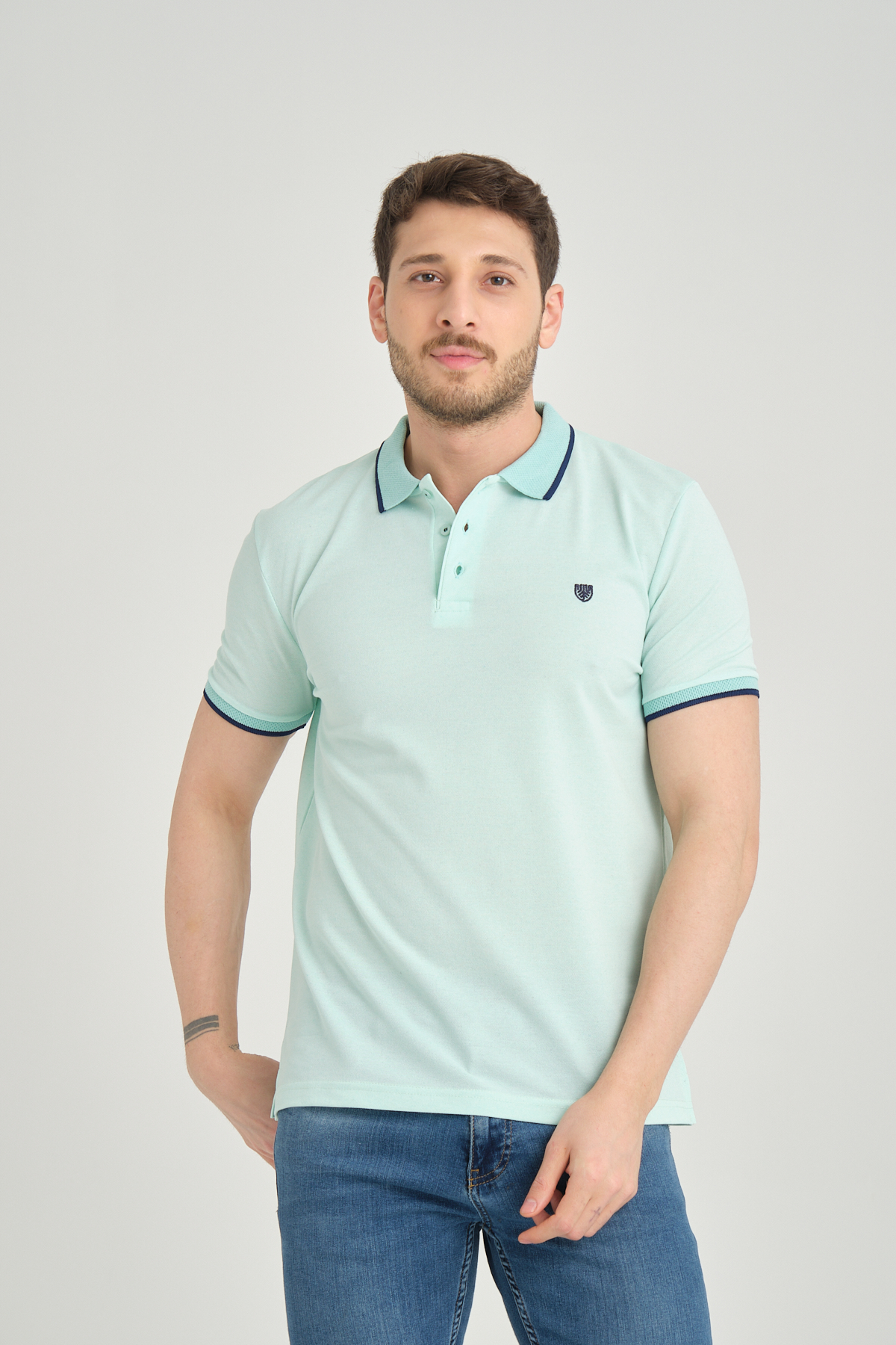 LFC 2031 Model Su Yeşili Polo Yaka T-shirt