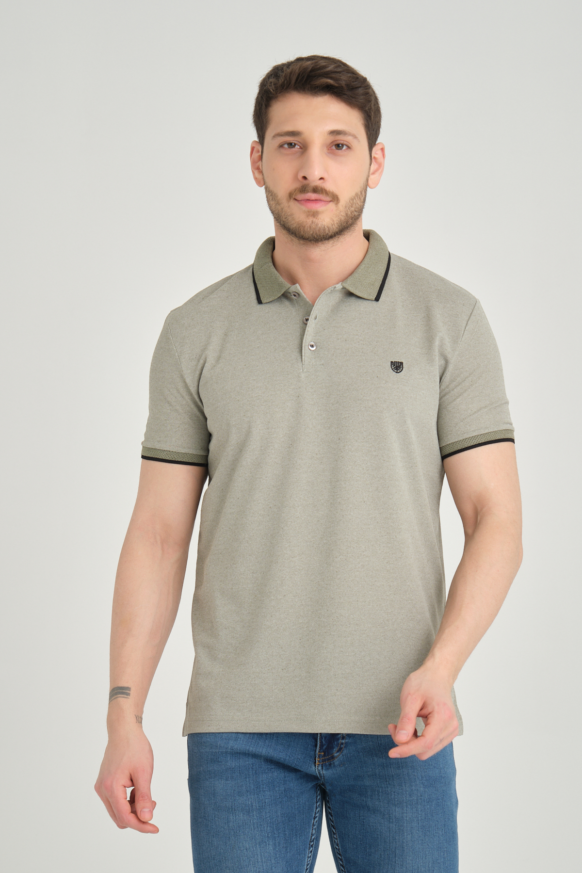 LFC 2031 Model Yeşil Polo Yaka T-shirt